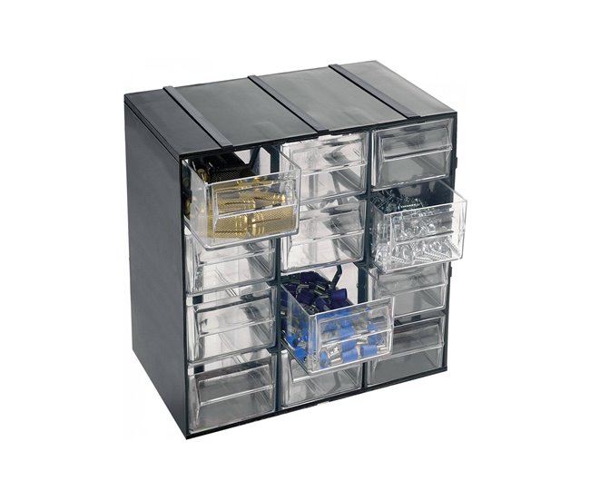 Armário multiusos em PVC 2 portas Preto