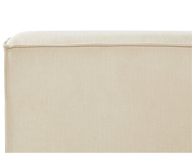 Beliani Cama com estrado Bombazine LINARDS 210x242 Bege