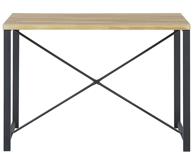 Beliani Conjunto de comedor FLIXTON Castanho