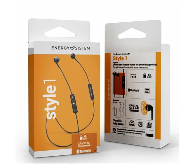 Auriculares Bluetooth Style 1 Preto