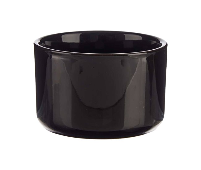Conjunto de 6 taças redondas de porcelana coleção VESSIA Preto