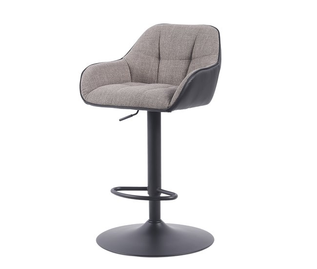 Conjunto de 2 bancos ajustáveis MATEO cinzento Cinza