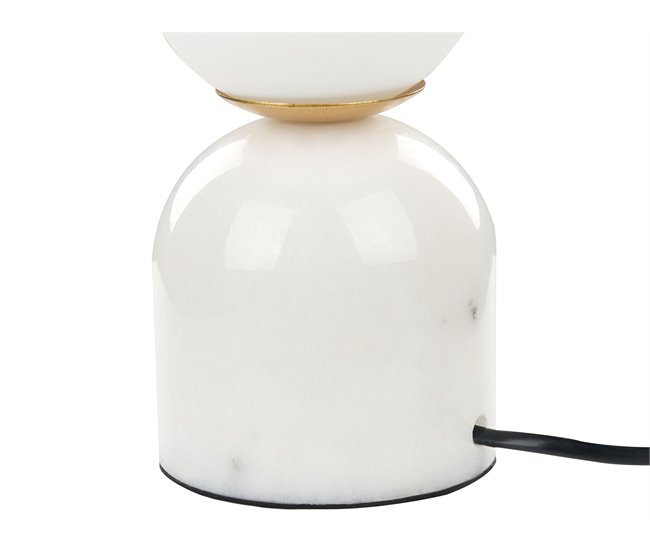 Beliani Candeeiro de mesa KIWI Branco