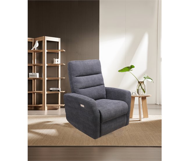 Cadeirão ZEUS relax elétrico cinza Cinza