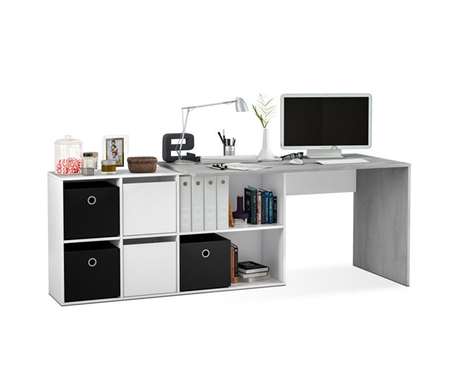  Secretária Adapta XL 136x139 Cimento