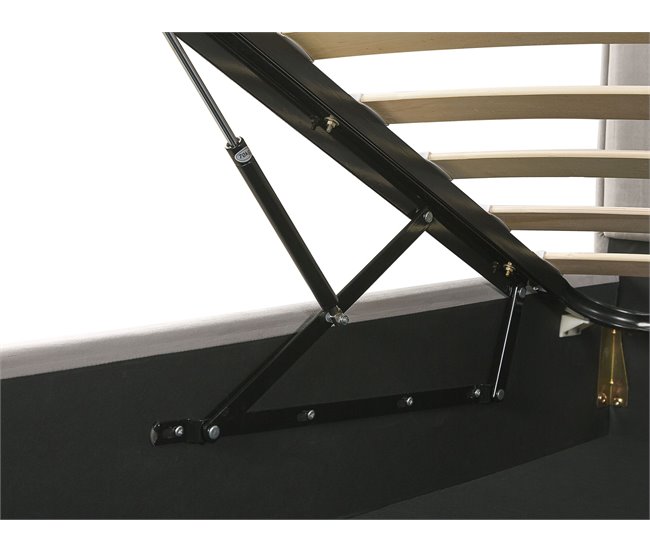 Beliani Cama com estrado Veludo SEZANNE 190x215 Azul Marino