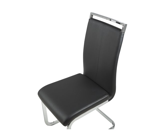 Beliani Cadeira ʺcantileverʺ GREEDIN Preto