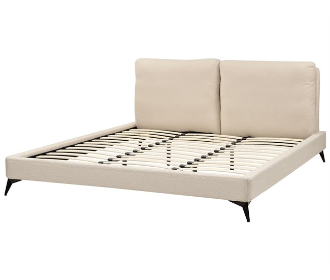 Beliani Cama Bouclé MELLE 195x240 Bege