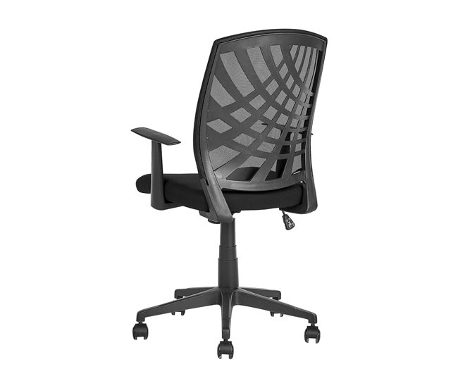 Beliani Silla de oficina BONNY Preto