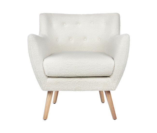 Beliani Poltrona de leitura DRAMMEN Branco