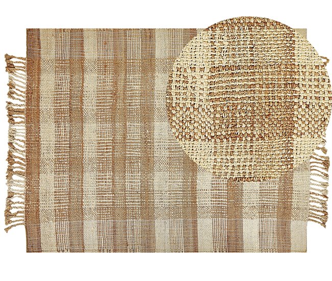Beliani Entrelaçado BERISSA 160x230 Bege