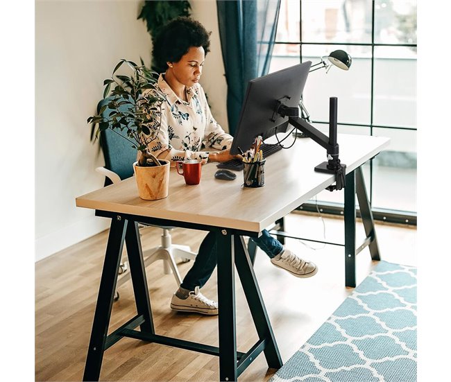 Suporte de Mesa para Ecrã 45-669-224 Preto