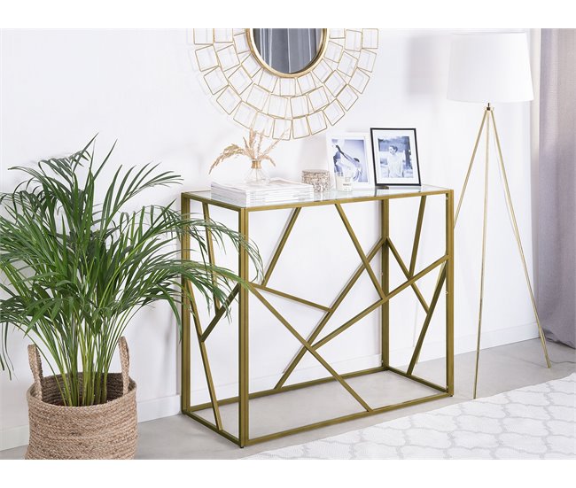 Beliani Consola ORLAND 100 Dourado
