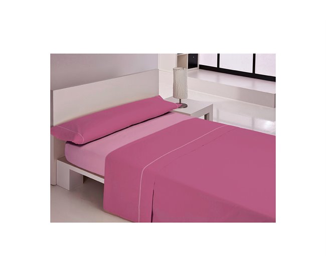 Jogo de lençóis VEGA vermelho Rosa