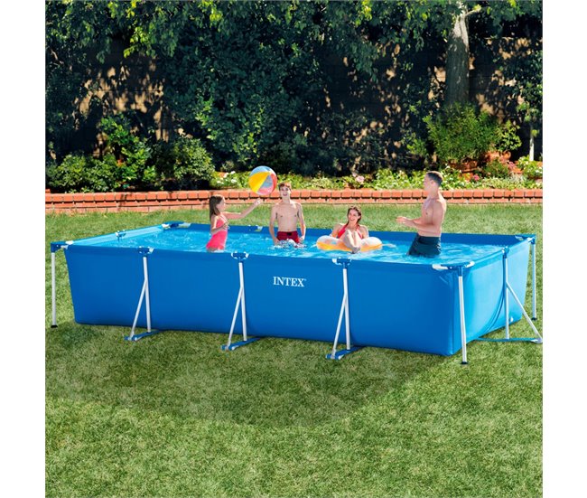 INTEX Piscina desmontável tubular de estrutura pequena 7127 litros Azul