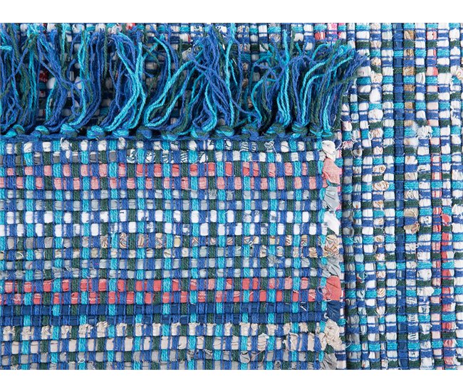 Beliani De pelo corto BESNI 140x200 Azul Marino