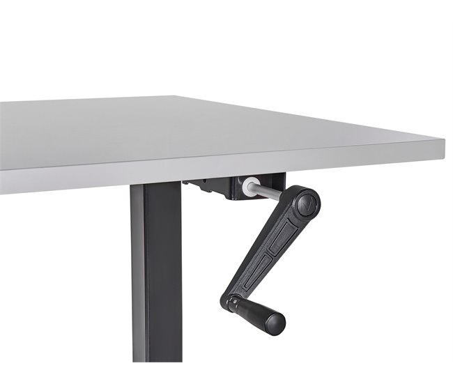 Beliani Secretária ajustável DESTIN III 160x72 Branco