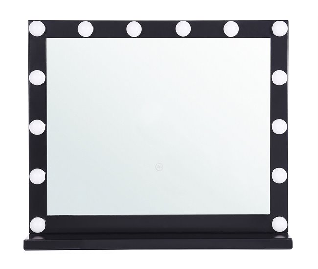Beliani Espelho de maquilhagem BEAUVOIR 60x2 Branco