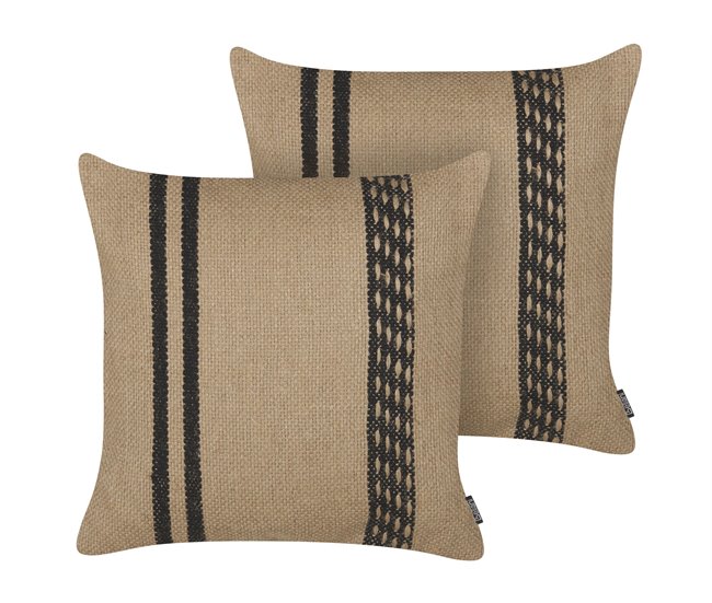 Beliani Almofada decorativa DESALIX Bege