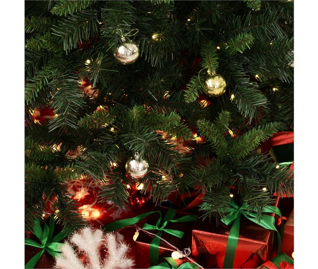 Árvore de Natal Artificial PVC e Metal HOMCOM, casa - natal Verde