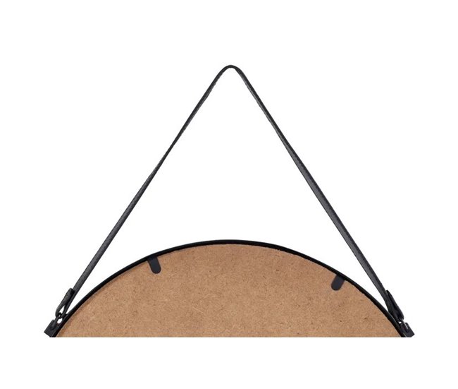 Espelho de parede RONDY 50cm marca CONFORAMA  Preto
