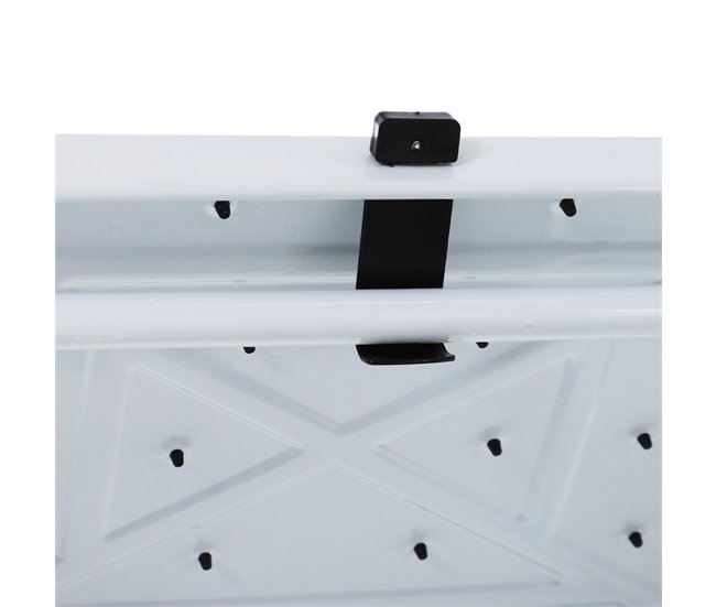Escada Dobrável Aço, PP, PVC e EVA HOMCOM Branco