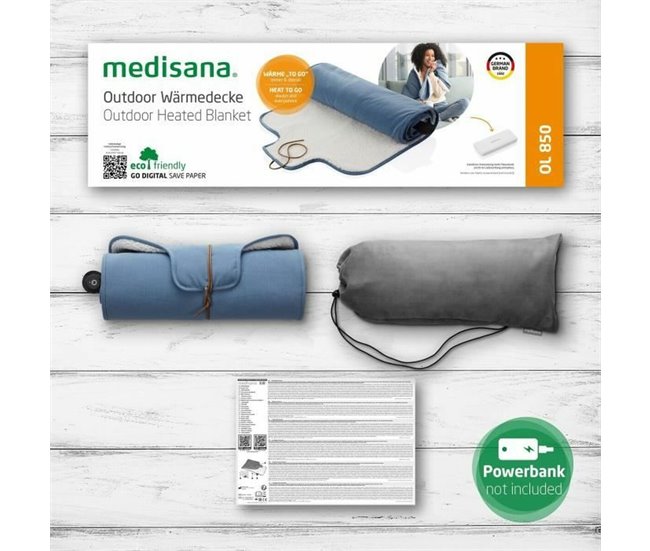 Almofada Elétrica para o Pescoço e Costas OL 850 Azul