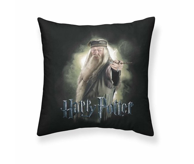 Capa de travesseiro Dumbledore Preto
