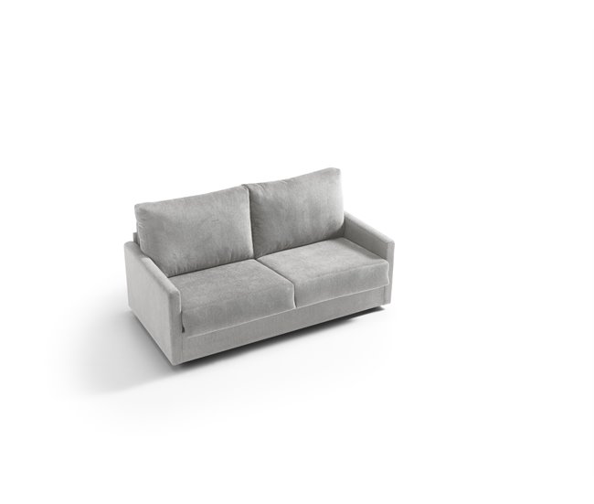 Sofá cama de 2 lugares AVA cinzento Cinza