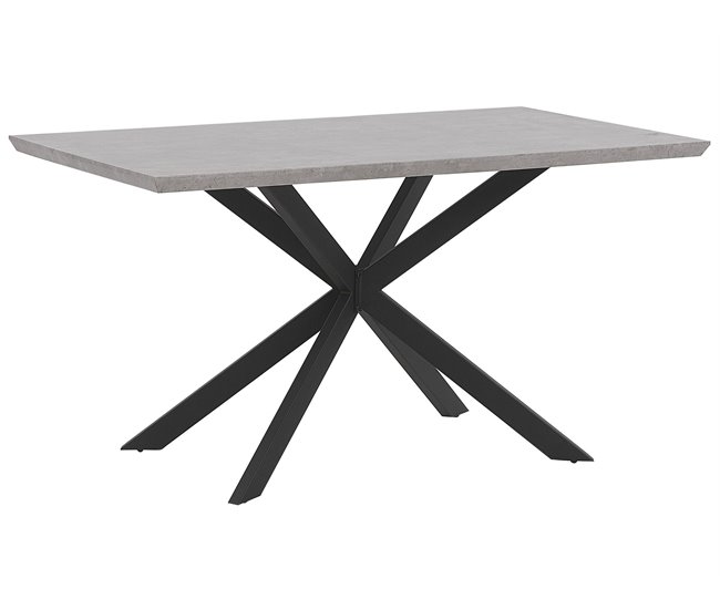 Beliani Mesa de jantar SPECTRA 80x140 Castanho Claro
