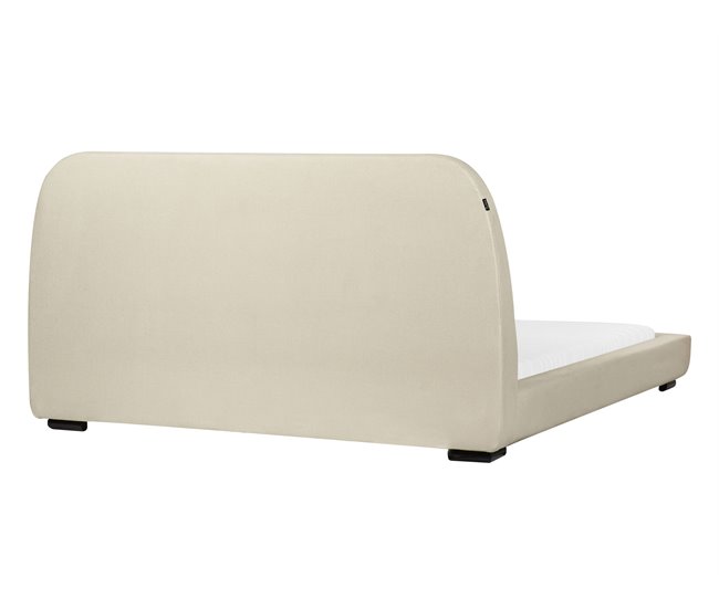 Beliani Cama Poliéster ROISEL 181x226 Bege