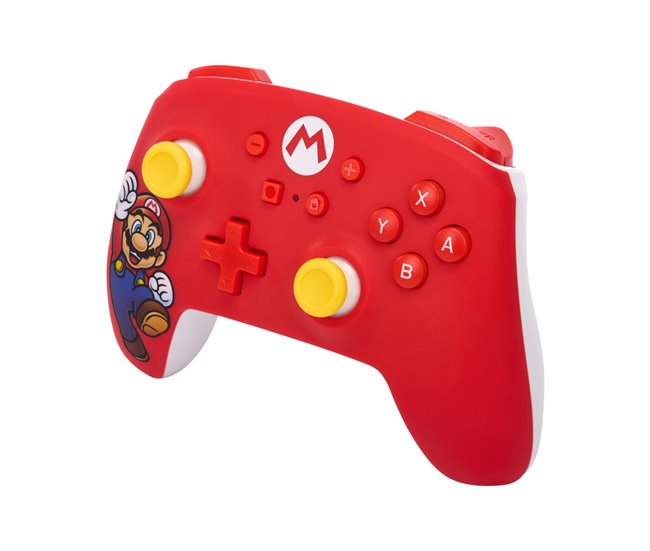 Controlo remoto sem fios para videojogos MARIO Vermelho