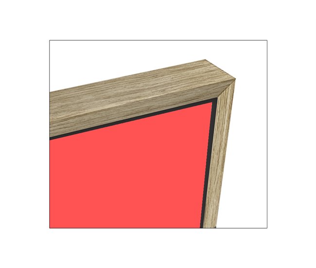 Pintura arte deco ART LIMITED 50x70cm marca MARCOMUEBLE Coral