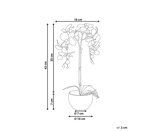 Beliani Planta artificial ORCHID GR1531651