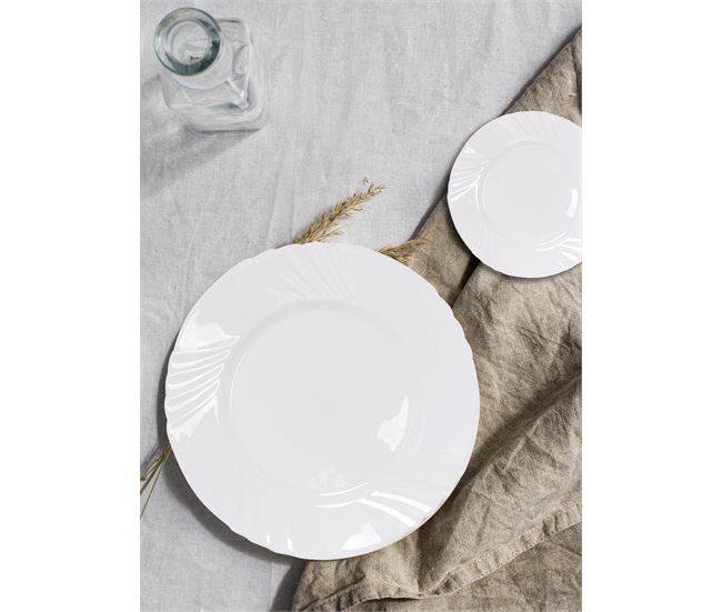 Serviço de loiça EVERETT 18 peças da marca LA MEDITERRÁNEA Branco