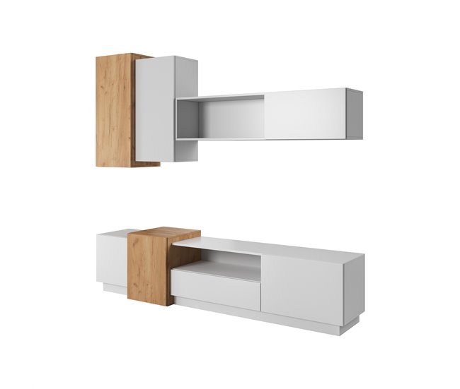 ARMÁRIO PAREDE 3D 220 Branco