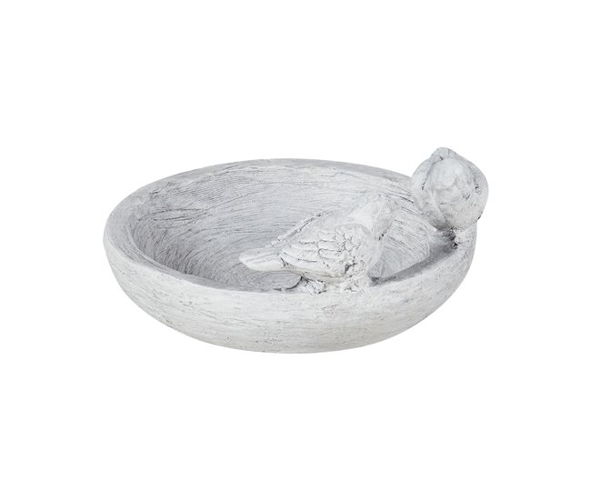 Beliani Fuente de bano para pájaros MAMOU Cinza