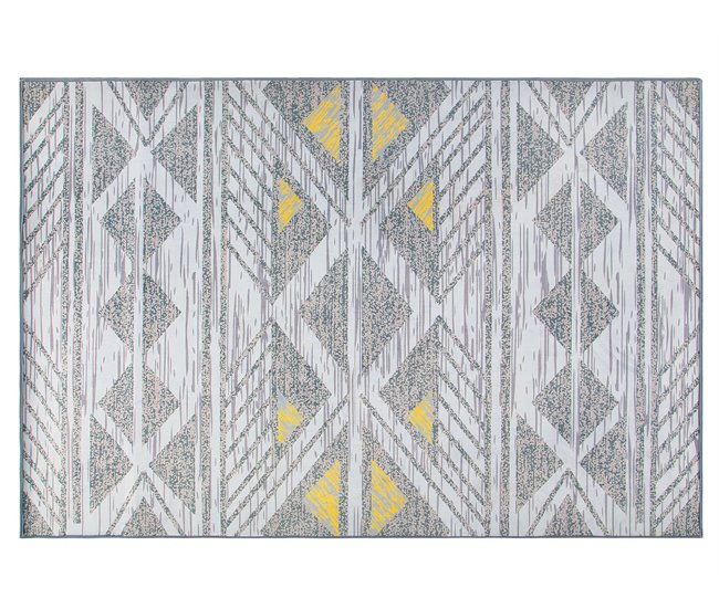 Beliani Pelos curtos KARGI 160x230 Cinza Claro