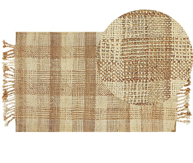 Beliani De tejido plano BERISSA 80x150 Bege