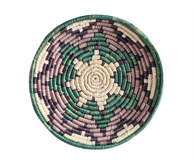 Beliani Decoração de parede NAMDINH Verde Escuro