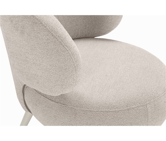 Cadeirão decorativo LIVA cor bege Bege