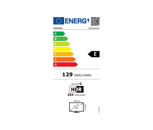 TV SAMSUNG QEQ60DAU Smart TV 4K ULTRA HD Preto