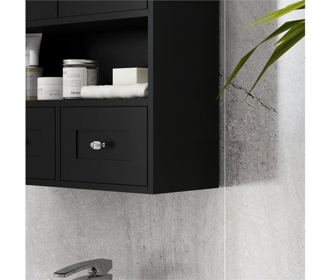 Armário Casa de Banho MDF kleankin, casa - casa de banho Preto