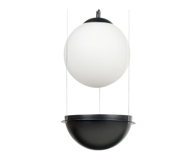 Beliani Candeeiro de tecto TOBINS Preto
