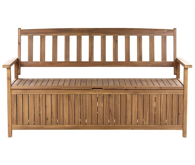 Beliani Banco Madera de acacia SOVANA 160x60 Vermelho