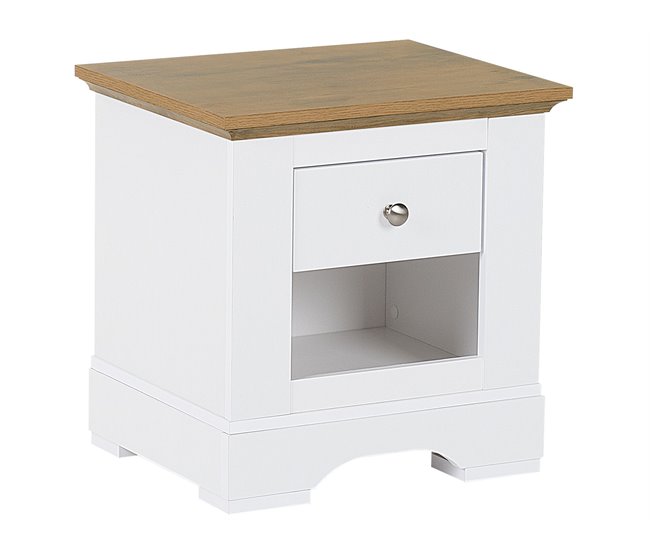 Beliani Mesinha de cabeceira WINGLAY Branco