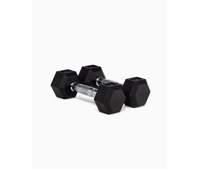 Halteres Hexagonais 3Kg (Par) - BOOMFIT Preto
