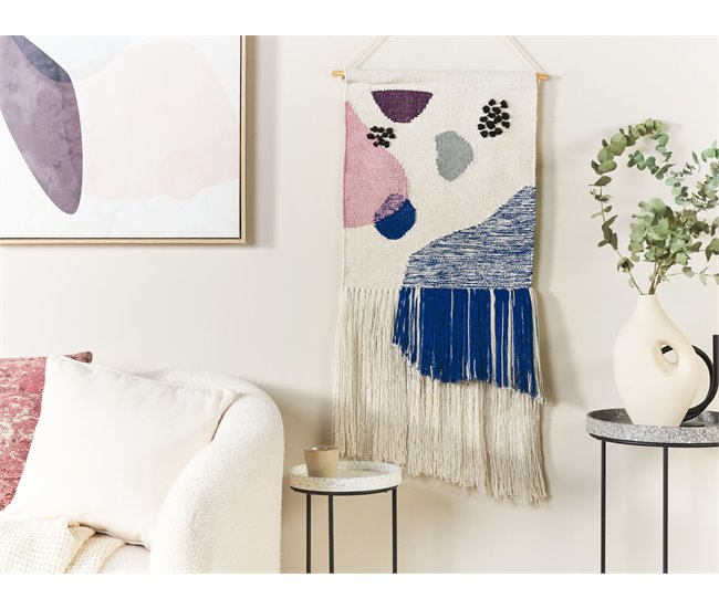 Beliani Decoração de parede em tecido KASUR Bege