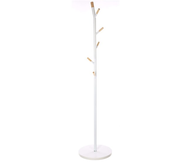 Cabide de pé com 6 cabides Branco
