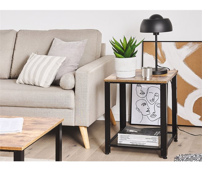 Beliani Mesa de jantar AVIS 45x45 Castanho